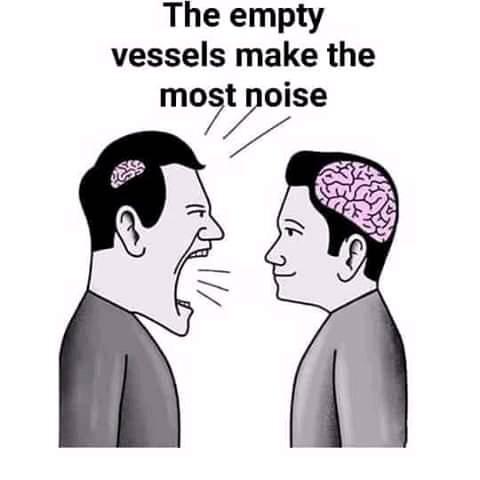 empty vessels make the most noise